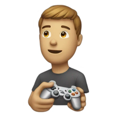 Talmo avec une manette de jeu sticker