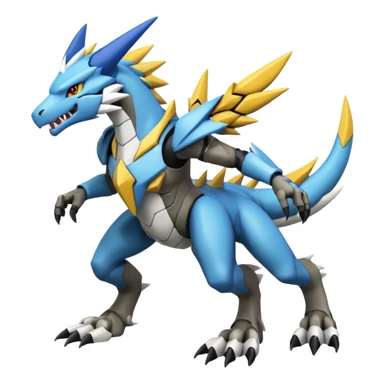 Wargreymon-Zeraora-Latios-Kyurem-Sergal-Fakémon-hybrid-fusion, full body sticker