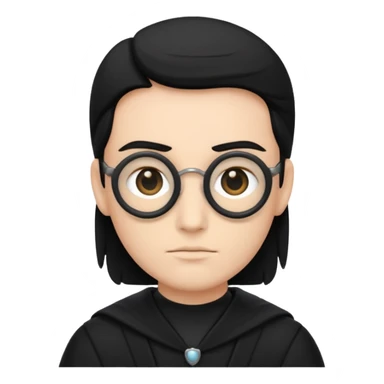 time traveler in black clothes sticker