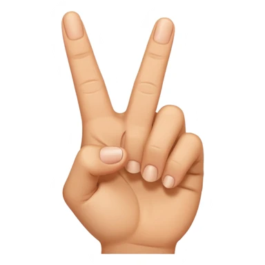 Now bend the middle finger sticker