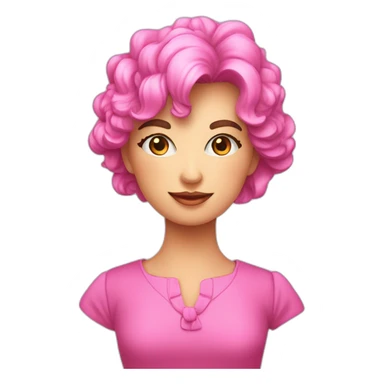 Un fiocco stilizzato di colore rosa sticker