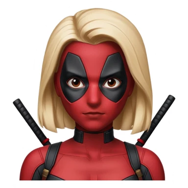 female deadpool from Deadpool & Wolverine movie sticker