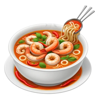 Thai ton yam noodles sticker