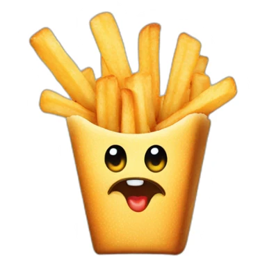 waffle french fry sticker