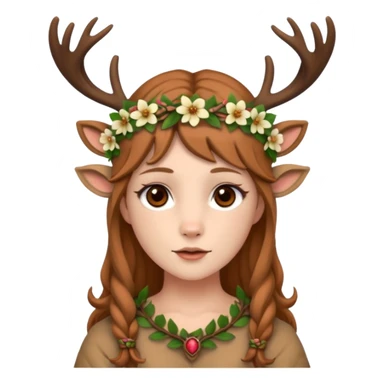 Druid human like fawn sticker