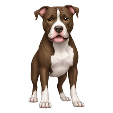 Dog-american-pit-bull-terrier-full-body sticker