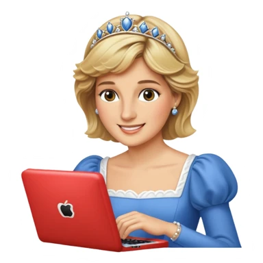 content face typing, Princess Diana sticker