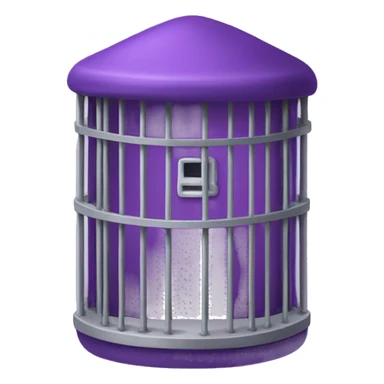 Purple prison cell sticker