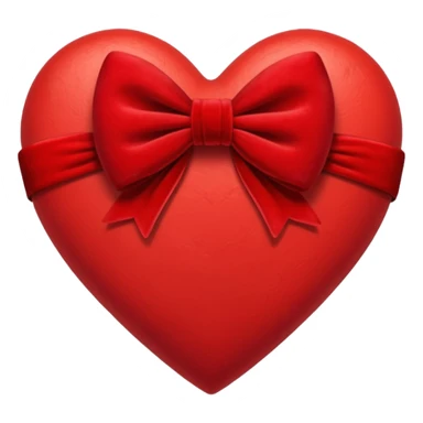 heart with a velvet bow sticker