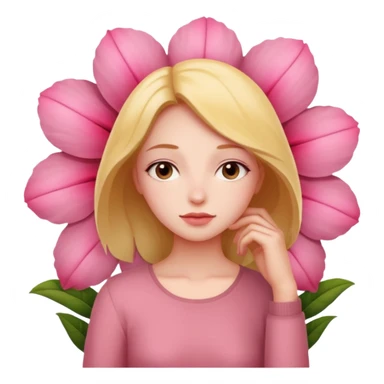 Resting against mother's blossom  sticker