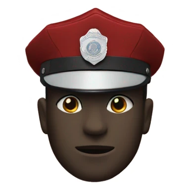 police badge red sticker