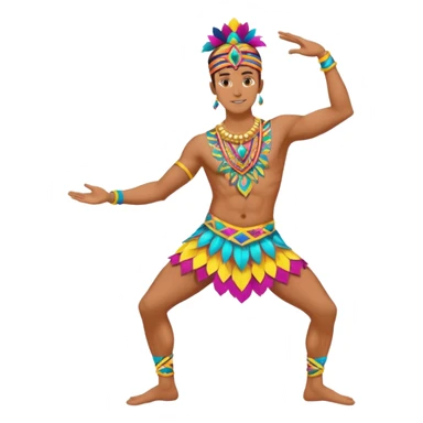 man festival dancer sticker