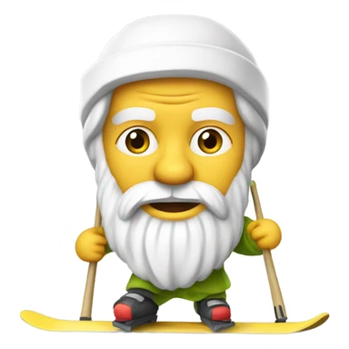 socrates skiing sticker