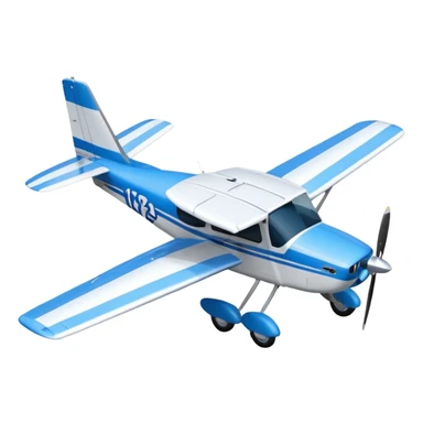 cessna 172 birds eye view sticker