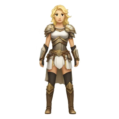 Blond Valkyrie full body sticker