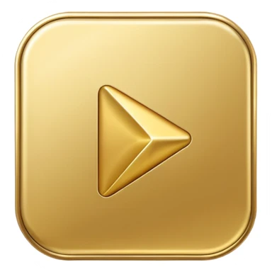 golden play button emoji sticker