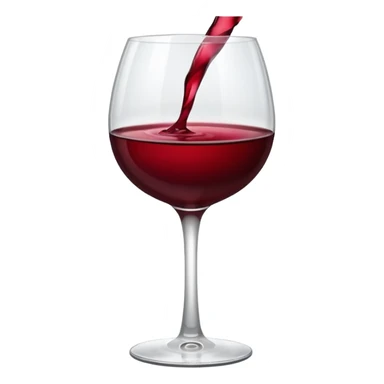 Half full glass of red wine sticker