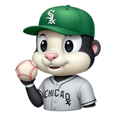 Chicago white Sox mascot southpaw sticker