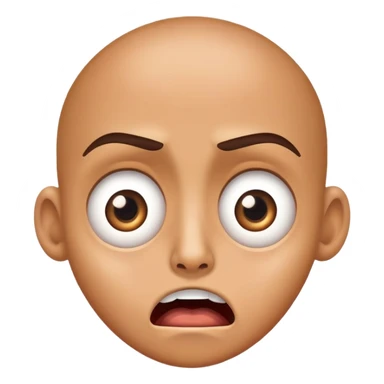 shocked face with jaw dropped and wide eyes sticker