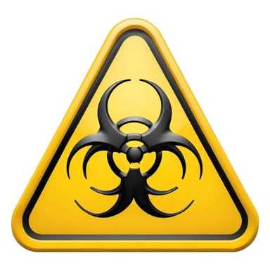 Biohazard sticker