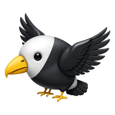 Bloc avec des ailes noirs et blancs carrés sticker