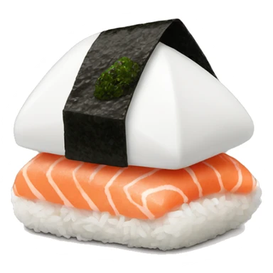 Onigiri with salmon and nori  sticker