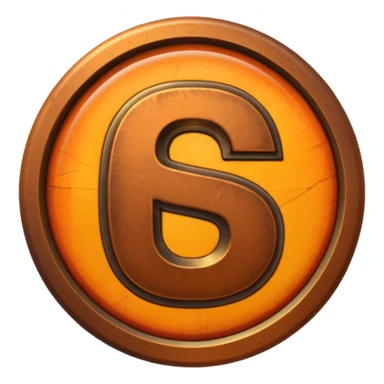 Create a custom emoji badge featuring a stylized, letter “S”. Theme it in the Bronze rank style from League of Legends. Use warm bronze metals, orange-brown highlights, and a polished but aged texture. Emblem-like design, vibrant and high clarity.
 sticker