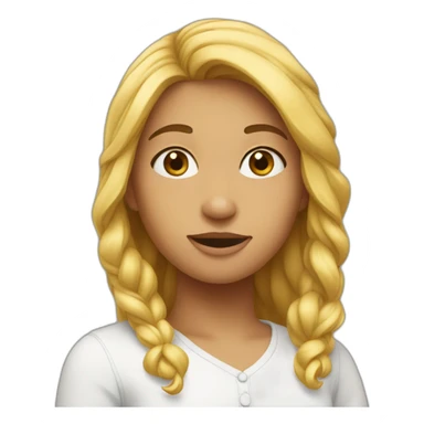 fille qui boude sticker