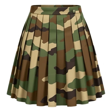camouflage skirt sticker