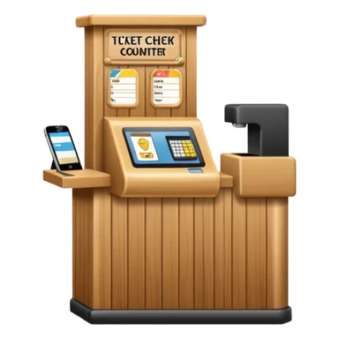 Ticket Check counter  sticker