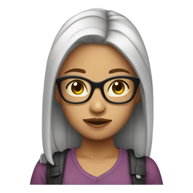 A girl that thinks she is so cool sticker