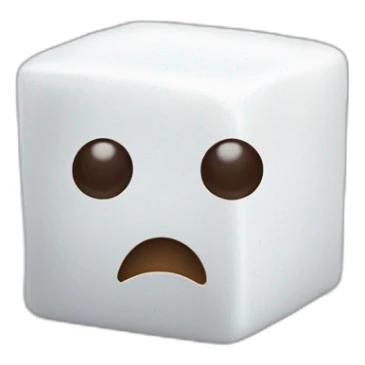 sugar cubes no eyes sticker