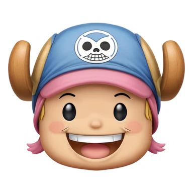 Chopper from One piece happy sticker