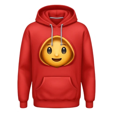 hoodie red simple sticker
