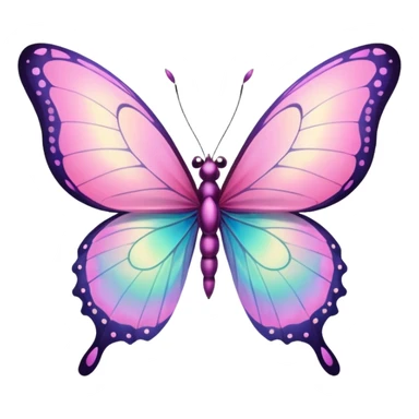 Pink Fairy Garden Butterfly sticker