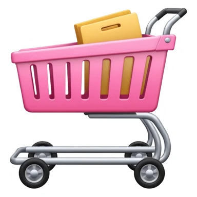 Carrito de compras rosado sticker