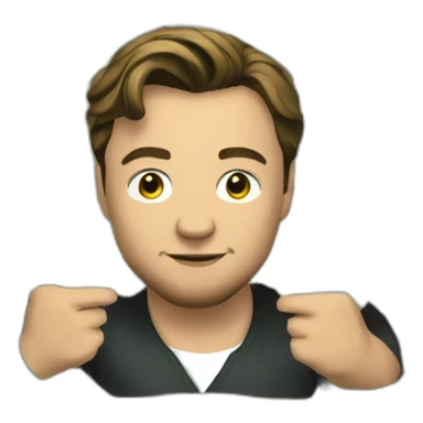 leonardo di caprio holding money sticker