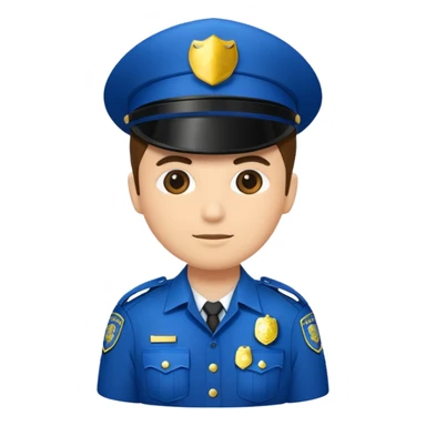 fancy police officer sticker