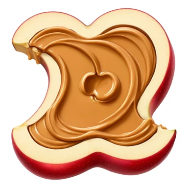 apple slices with peanutbutter sticker