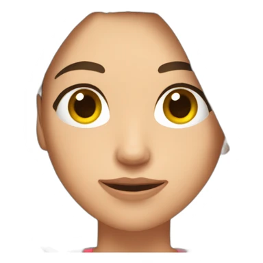 woman with muscles,short hair,tired eyes,brown hair, tight swimming trunks sticker