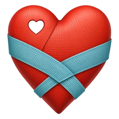 heart with a bandage and dark shading sticker