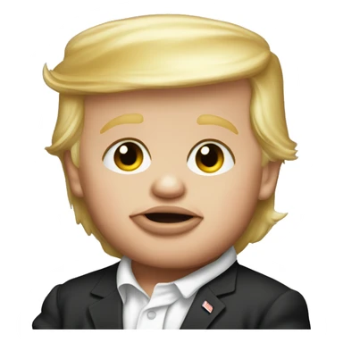 Donald trump as a baby sticker