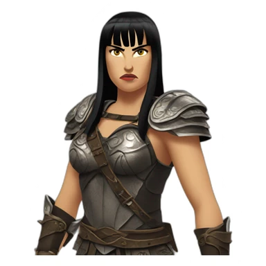 xena warrior princess angry sticker