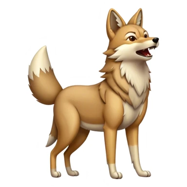 Coyote howls  sticker