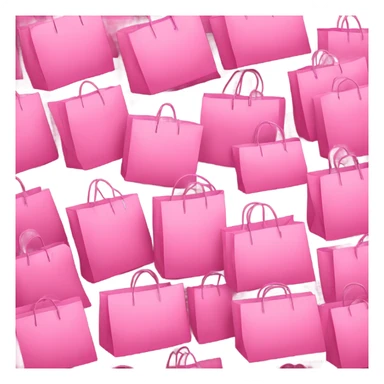 pink shopping bags sticker