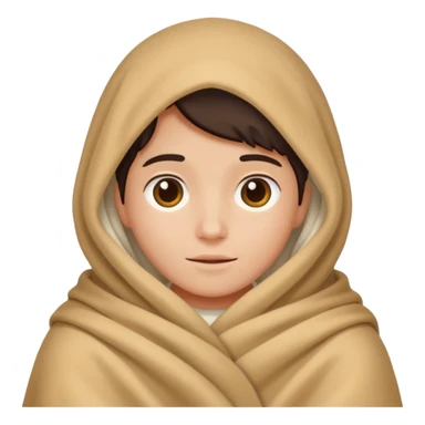 Someone under the blanket sticker