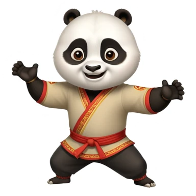 Po kung fu panda emoji sticker