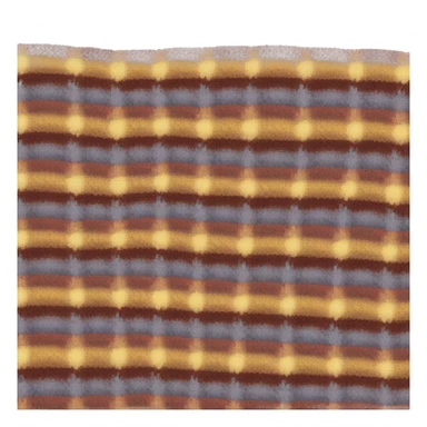 Crocheting checked blanket sticker