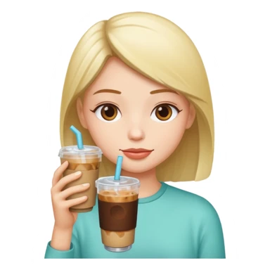 Macha and coffe iced  sticker