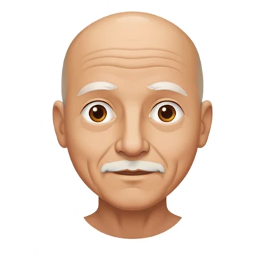 Hombre de 64 años y calvo sticker